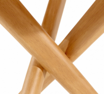 Mesa de Jantar Selle - Diâmetro de 1,50m - Tampo laqueado Off White com Vidro - Madeira Decor