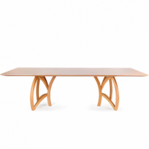 Mesa de Jantar Tulum  - 2,20x1,10 - Laminada em Madeira Maciça Tauari - Madeira Decor